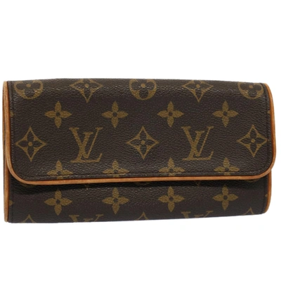 Pre-owned Louis Vuitton Pochette Twin Canvas Clutch Bag () In Brown