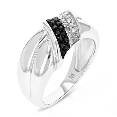 Vir Jewels Sterling Silver Black Diamond Ring (0.30 Cttw) In Silver