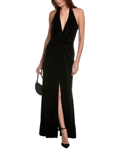Shop Halston Rebecca Gown In Black