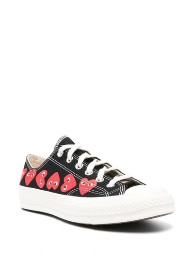 Shop Comme Des Garçons Chuck Taylor Low-top Sneakers In Black