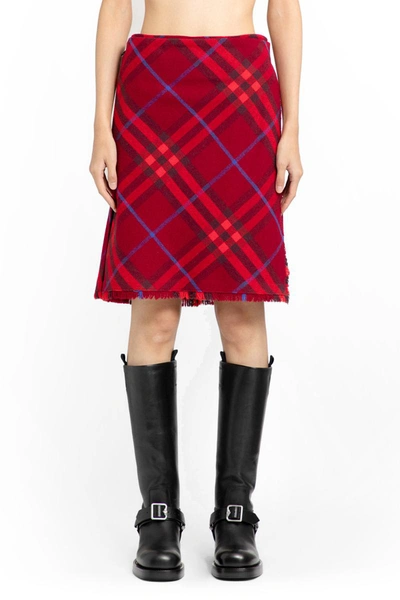 Shop Burberry Skirts In Multicolor