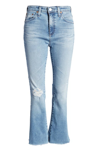 Shop Ag Farrah High Waist Crop Bootcut Jeans In 16 Years Soft Shore
