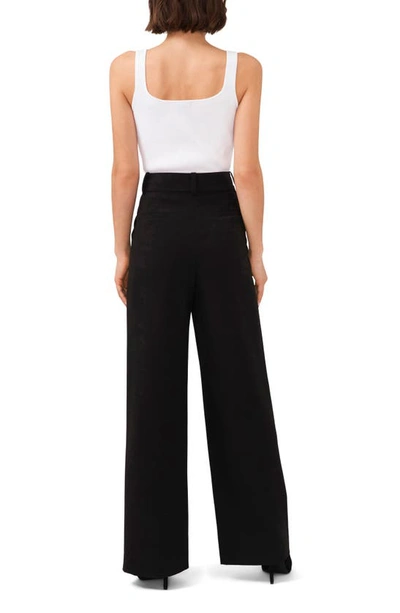 Shop Halogen ® High Waist Wide Leg Pants In Rich Black