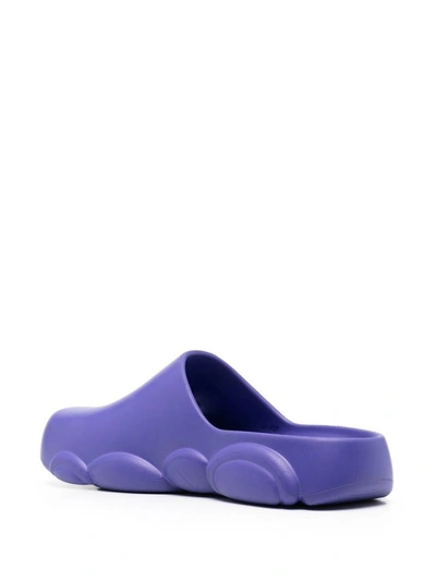 Shop Moschino Sandals In Purple