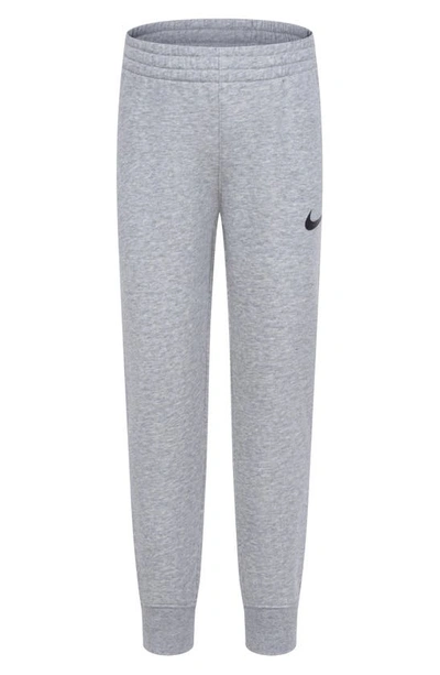 Nike Kids' Just Do It Long Sleeve Tee & Joggers Set In Dark Grey Heather/ Black