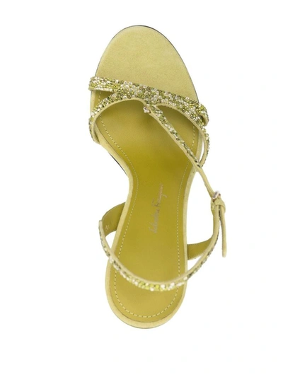 Shop Ferragamo Salvatore  Sandals In Green