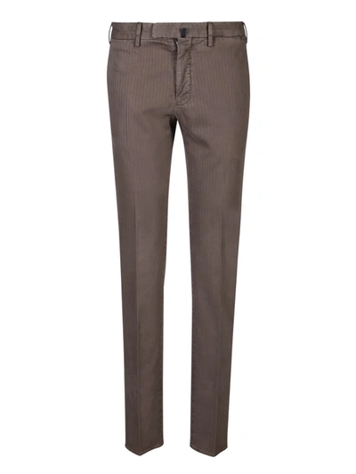 Shop Incotex Trousers In Brown