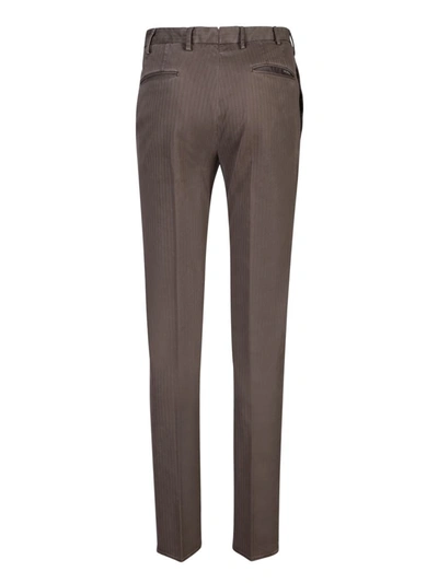 Shop Incotex Trousers In Brown