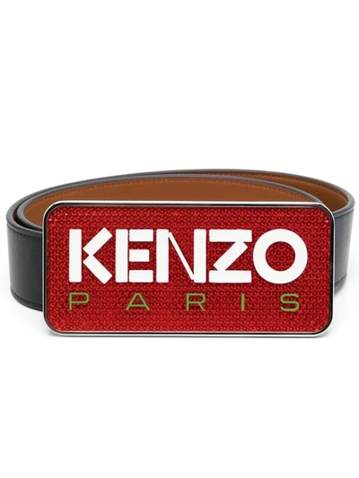 Shop Kenzo Belts In Black