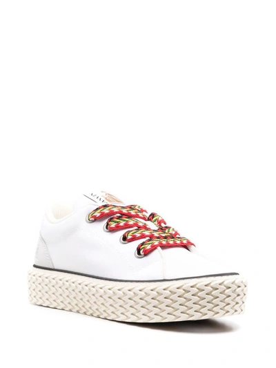 Shop Lanvin Sneakers In White