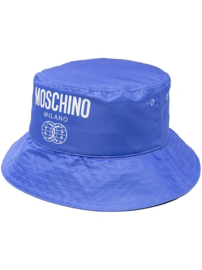 Shop Moschino Hats In Blue