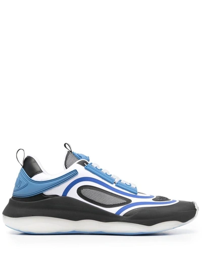 Moschino Almond Toe Chunky Sole Sneakers In Multicolour