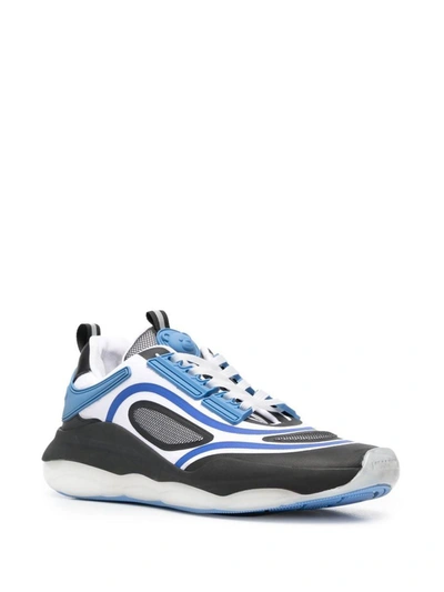 Moschino Almond Toe Chunky Sole Sneakers In Multicolour
