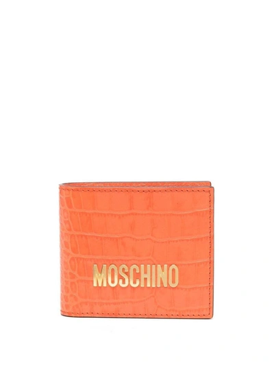 Shop Moschino Wallets In Orange