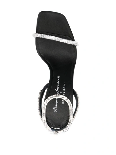Shop Sergio Rossi Sandals In Black/crystal