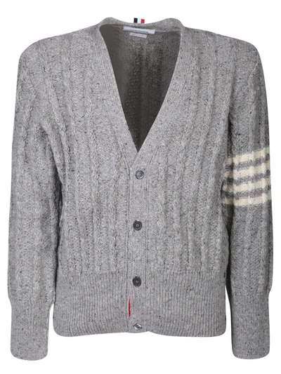 Shop Thom Browne Cardigans In Grey