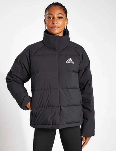 Shop Adidas Originals Adidas Helionic Relaxed Down Jacket In Black