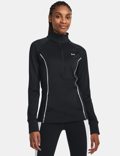 Shop Under Armour Train Cold Weather 1/2 Zip In Black