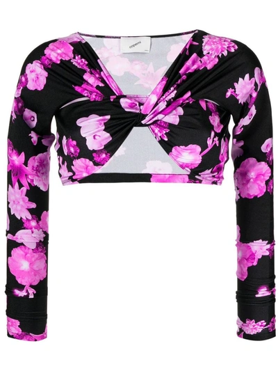 Shop Coperni Top In Pink/black