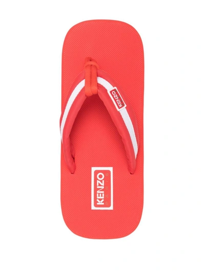 Kenzo Flat In Red