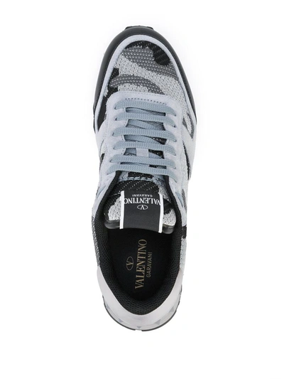 Shop Valentino Garavani Sneakers In Grey/black
