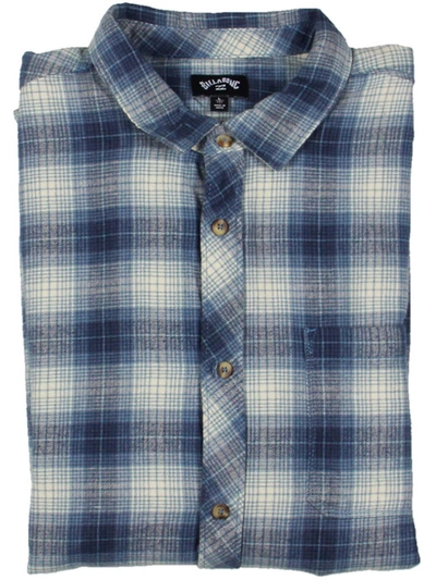 Shop Billabong Coastline Mens Flannel Plaid Button-down Shirt In Multi