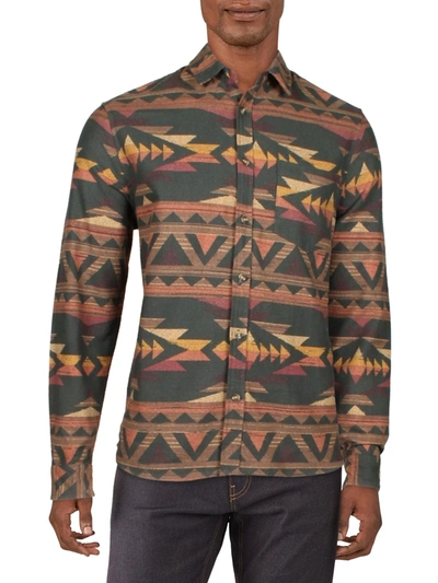 Shop Cotton On Mens Cotton Collared Button-down Shirt In Multi