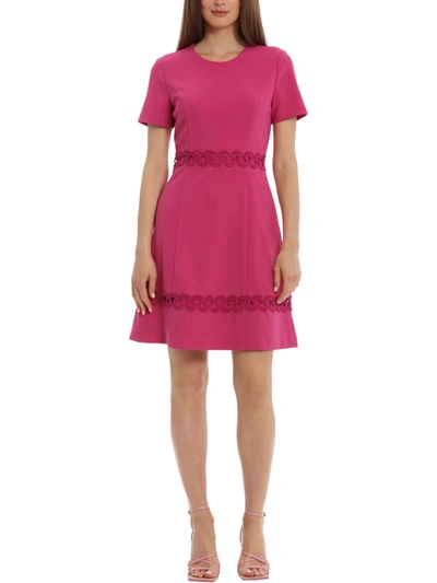 Shop Maggy London Womens Mini Cut-out Cocktail And Party Dress In Pink