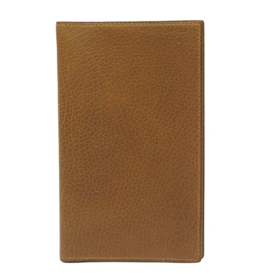 Shop Hermes Vision Leather Wallet () In Brown