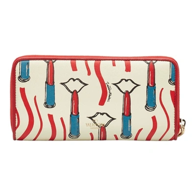 Shop Valentino Leather Wallet () In Multi