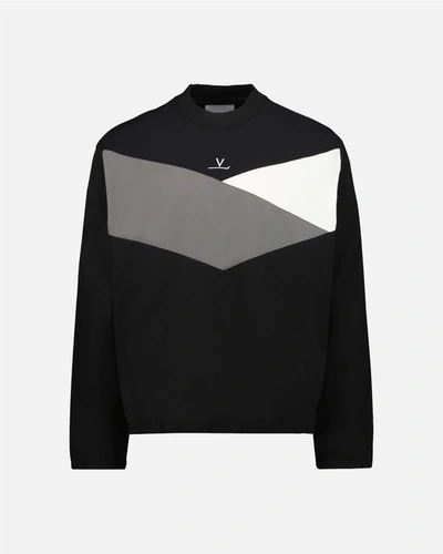 Shop Vuarnet Long Sleeve Technical T-shirt In Black/grey
