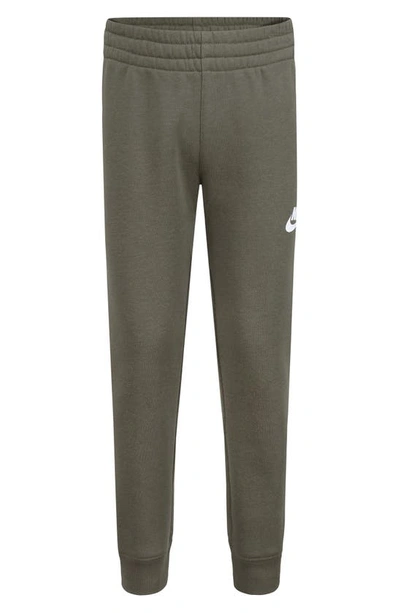 Nike Kids' Long Sleeve Tee & Fleece Joggers Set In Medium Olive