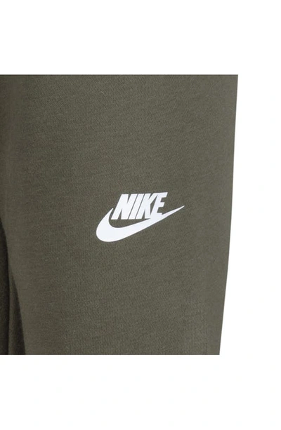 Nike Kids' Long Sleeve Tee & Fleece Joggers Set In Medium Olive