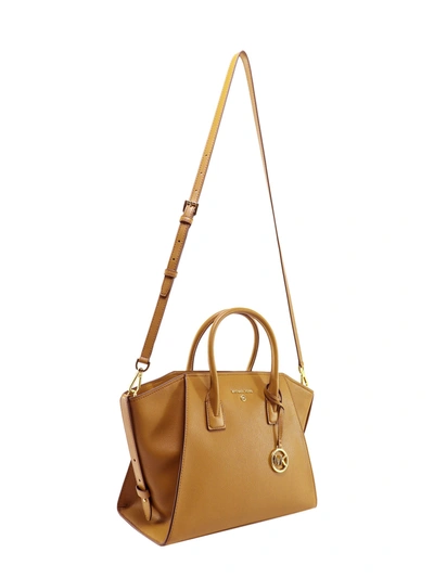 Shop Michael Kors Leather Handbag With Frontal Logo