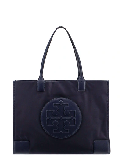 Shop Tory Burch Nylon Shoulder Bag With Frontal Leather Logo