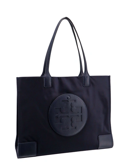 Shop Tory Burch Nylon Shoulder Bag With Frontal Leather Logo