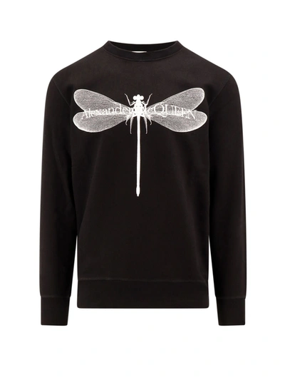 Shop Alexander Mcqueen Dragonfly Organic Cotton Sweatshirt