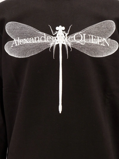 Shop Alexander Mcqueen Dragonfly Organic Cotton Sweatshirt