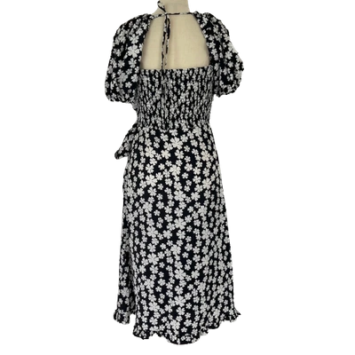 Pre-owned Miu Miu Floral-print Silk Dress