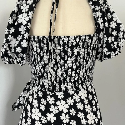 Pre-owned Miu Miu Floral-print Silk Dress