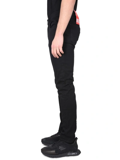 Shop Diesel D-strukt Jeans In Black