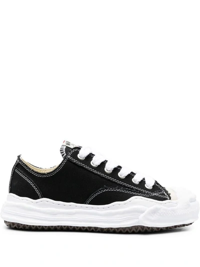 Miharayasuhiro Maison Mihara Yasuhiro Black Peterson Low Sneakers In Canvas In Black