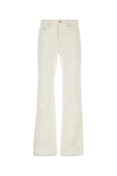 Shop Ami Alexandre Mattiussi Ami Man White Denim Jeans