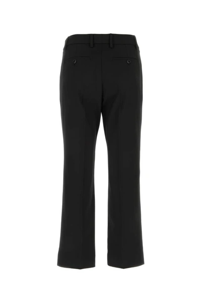 Shop Ami Alexandre Mattiussi Ami Woman Black Jersey Pant