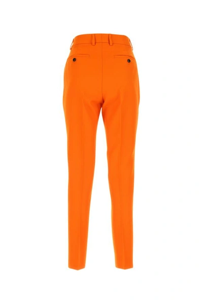 Shop Ami Alexandre Mattiussi Ami Woman Orange Wool Pant