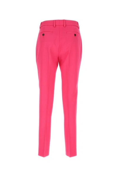 Shop Ami Alexandre Mattiussi Ami Woman Pantalone In Lana Fucsia In Pink