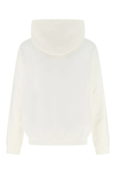 Shop Maison Margiela Man Ivory Cotton Oversize Sweater In White