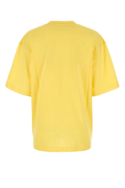 Shop Marni Woman Yellow Cotton Oversize T-shirt