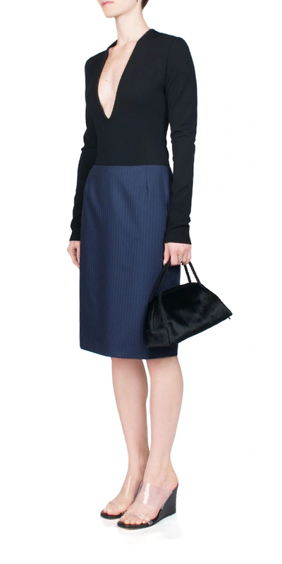Maryam Nassir Zadeh Pencil Cut Density Skirt In Royal Blue