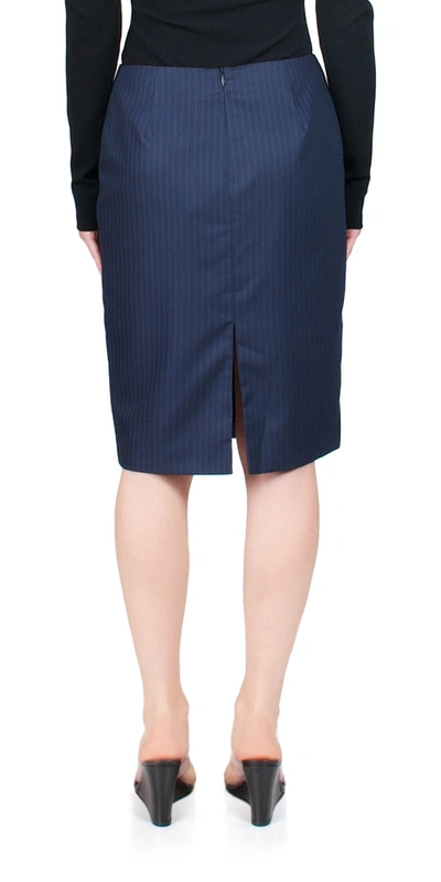 Maryam Nassir Zadeh Pencil Cut Density Skirt In Royal Blue